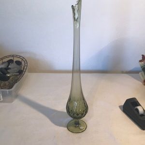 Fenton Pulled Glass Vase